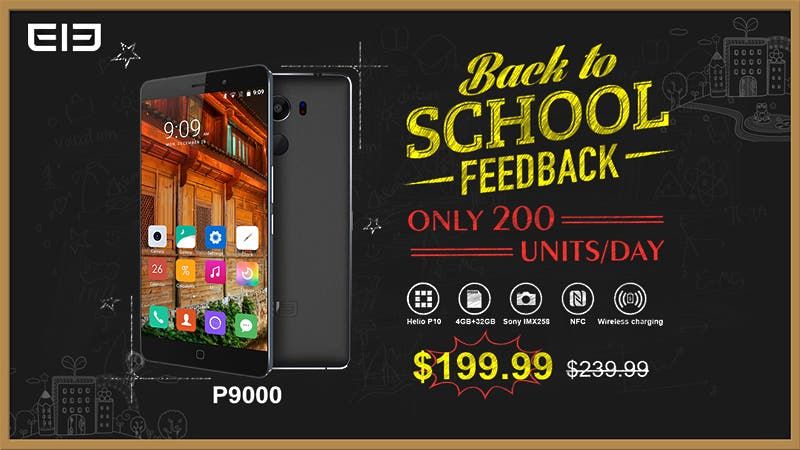 Back to school Elephone P9000 sale