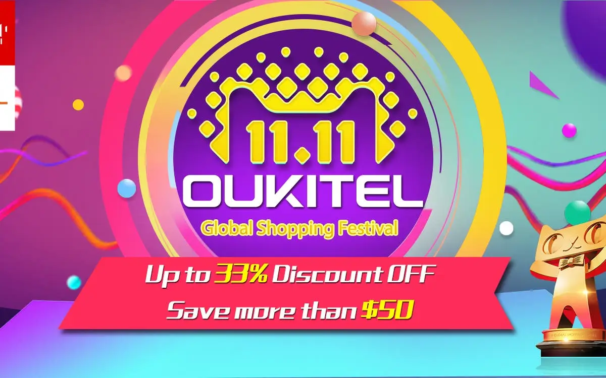 OUKITEL 11.11 Shopping Carnival Begins - Up to 33% Off