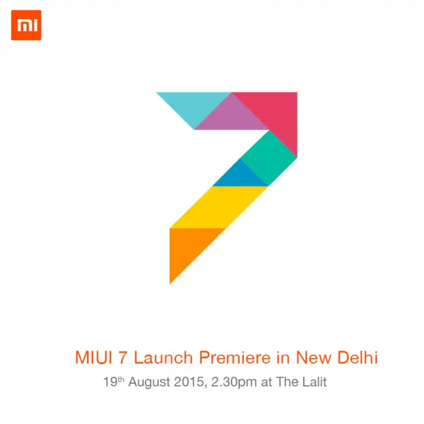 MIUI 7 coming to China 13th August and a week later globally