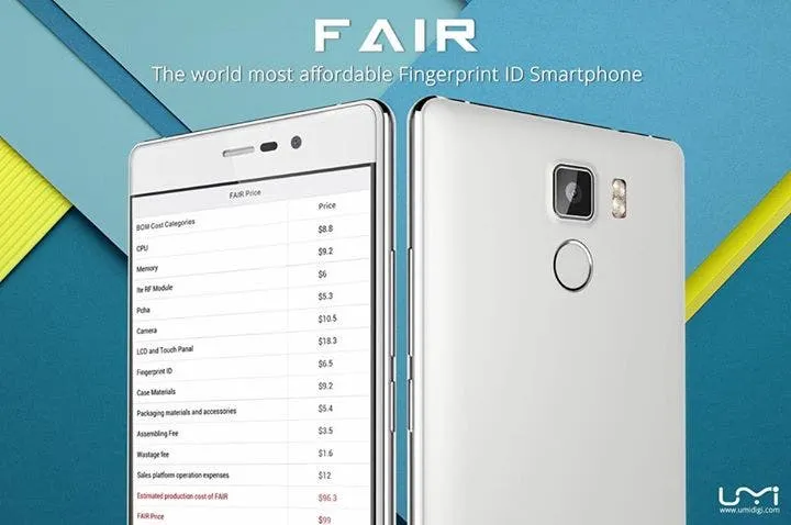UMi release full specifications of the UMi Fair, say it will “Kill” the Xiaomi Redmi