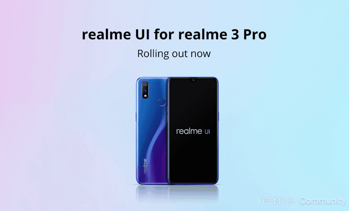 Realme UI stable update rolling out to Realme 3 Pro