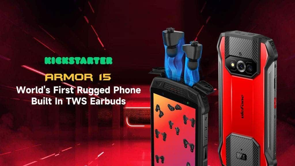 Ulefone Armor 15 Built-In TWS Earbuds pre-launching on Kickstarter