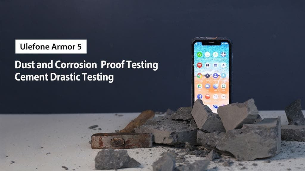 Ulefone Armor 5 dust and corrosion proof testing video