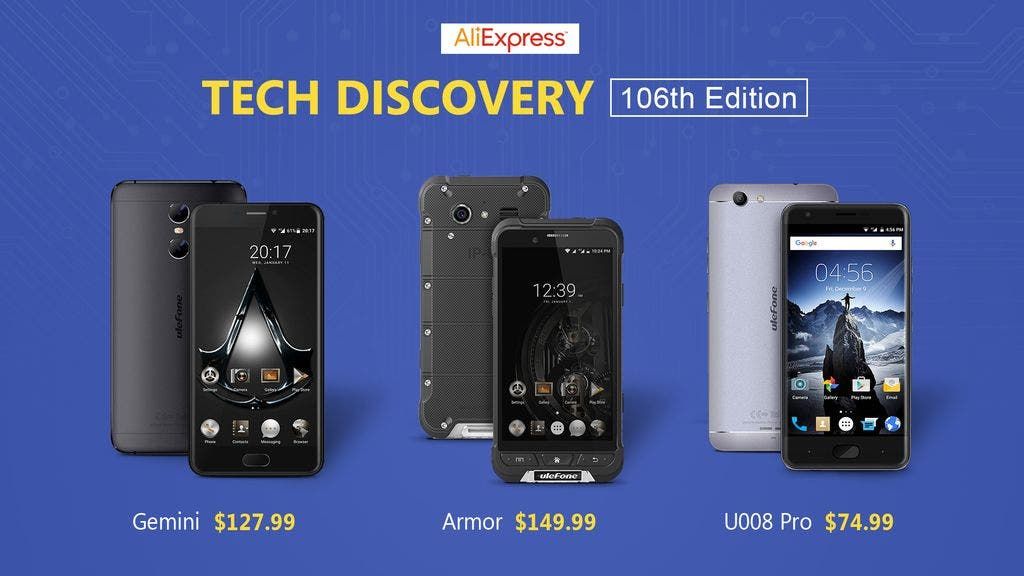 Ulefone Gemini chosen as top pick in Aliexpress Tech Discovery channel