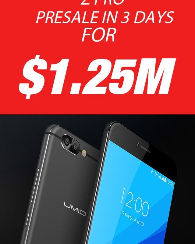 UMIDIGI Z Pro has sold over $1.25M worth in the presale period