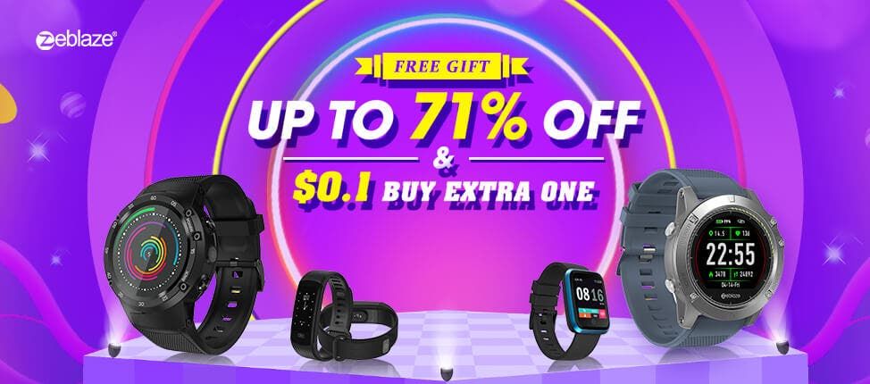 Zeblaze Promotion Kicks Off on Banggood - Up to 71% Off