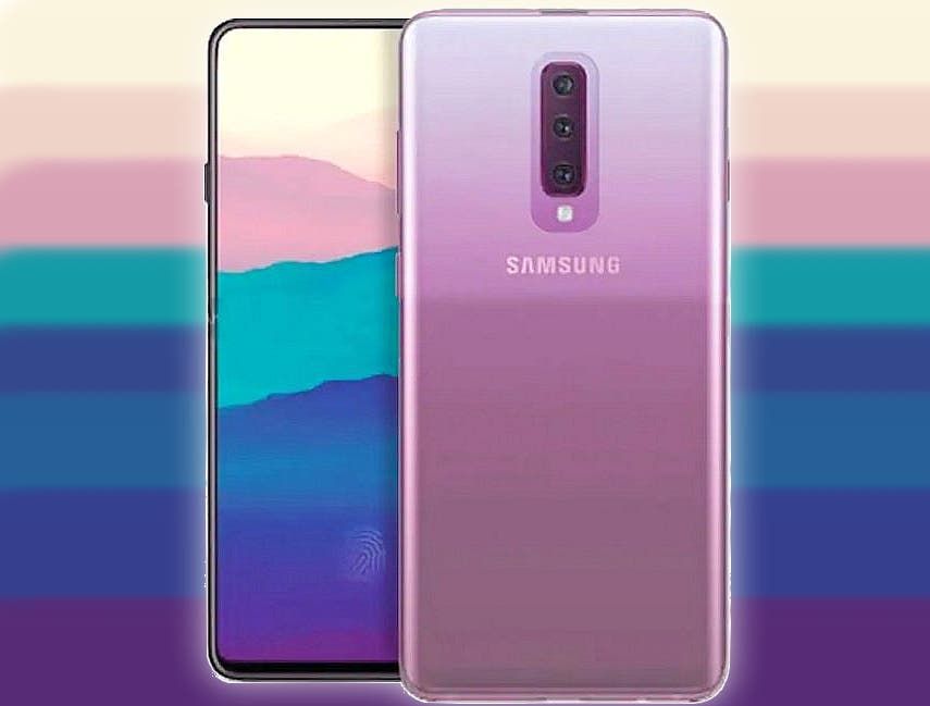 Samsung Galaxy A90 case render reveals full-screen design and triple-camera setup at the back