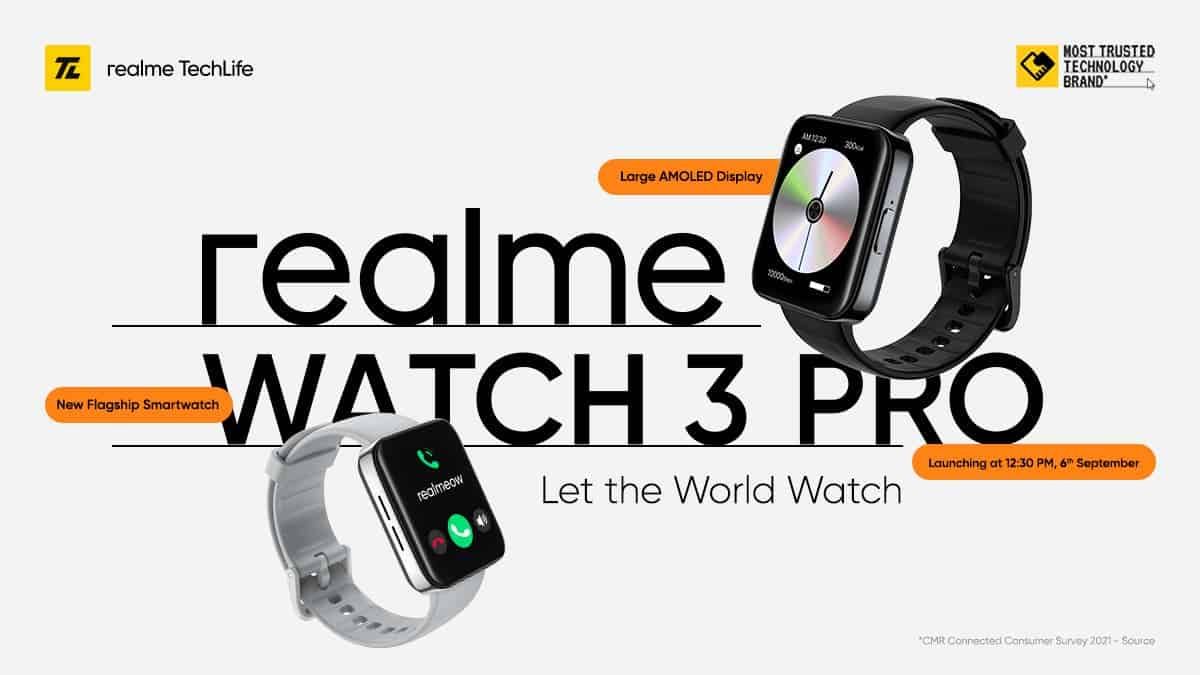 Realme Flagship Watch 3 Pro To Launch On September 6