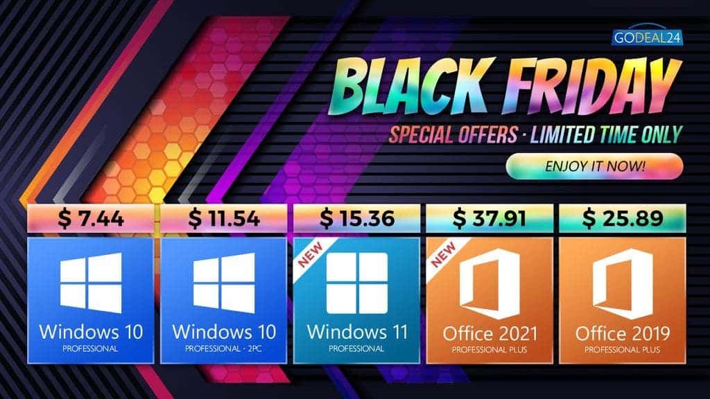 Black Friday Super Sale – Windows 10 as low as $7!