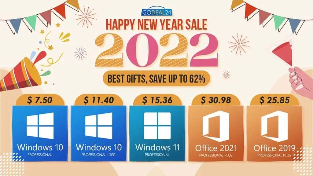 Godeal24 2022 New Year Sale: limited $30 special offer for Office 2021
