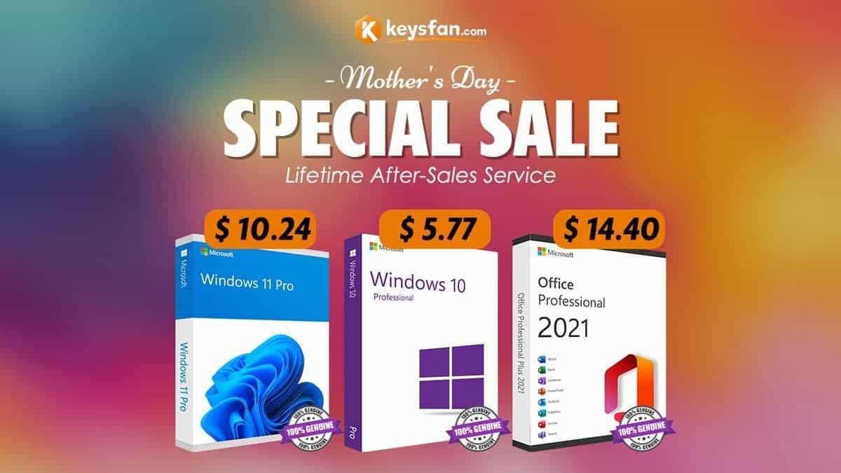 Only 48 hours left, Mother’s day sale: genuine Windows 10 only for $5.77!