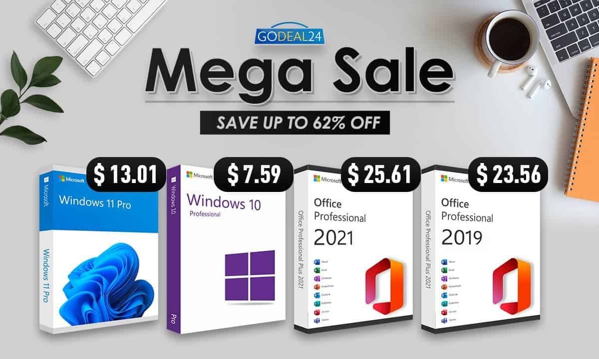 Software Mega Sale: Office 2021 only for $13.32 and Windows 10 for $6.21!