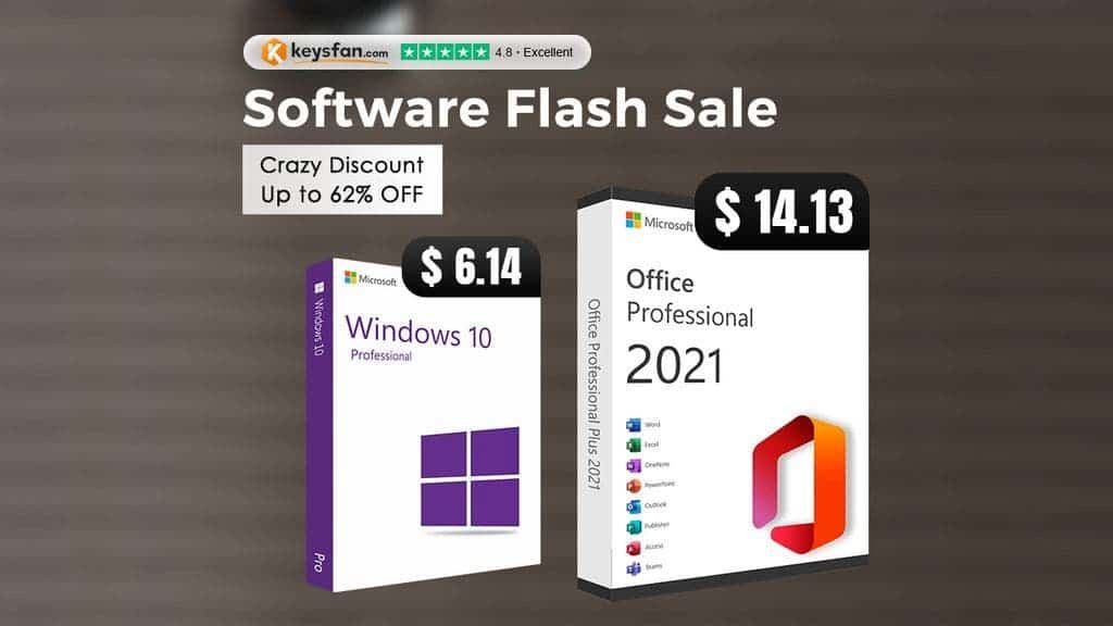 Buy Genuine Office and Windows licenses from $6.14 with Keysfan’s Software Sale!