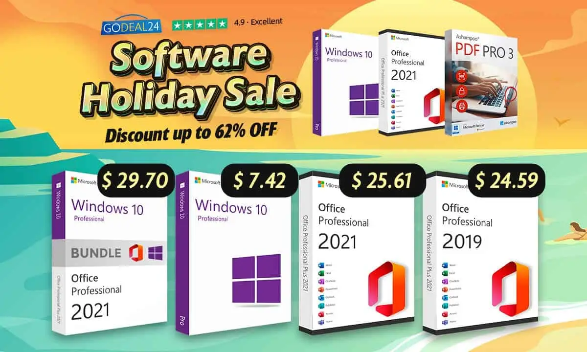 Godeal24 Super Deal: Windows OS from $6.14 and MS Office from $13.52!