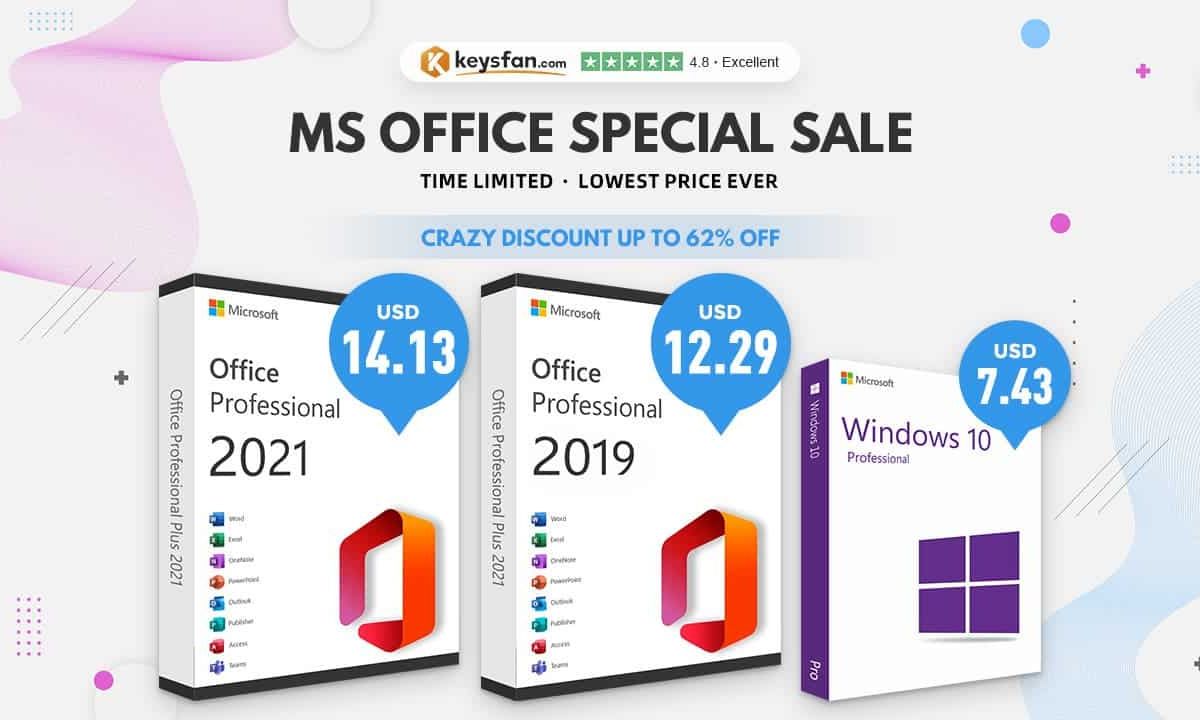 Office 2021 or Office 2019, which one do you prefer? MS Office is as low as $12.29! Get your MS Office at Keysfan!