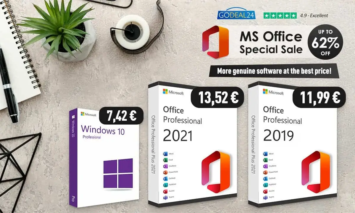 Good News! Buy a lifetime MS Office from $11.99, and genuine Windows OS is as low as $6.14!