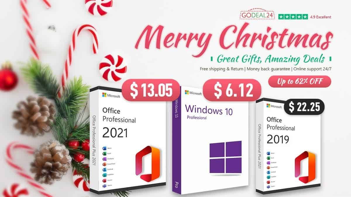 Where and how to buy genuine Windows OS and lifetime Office 2021? Godeal24’s Christmas offers you big discounts!