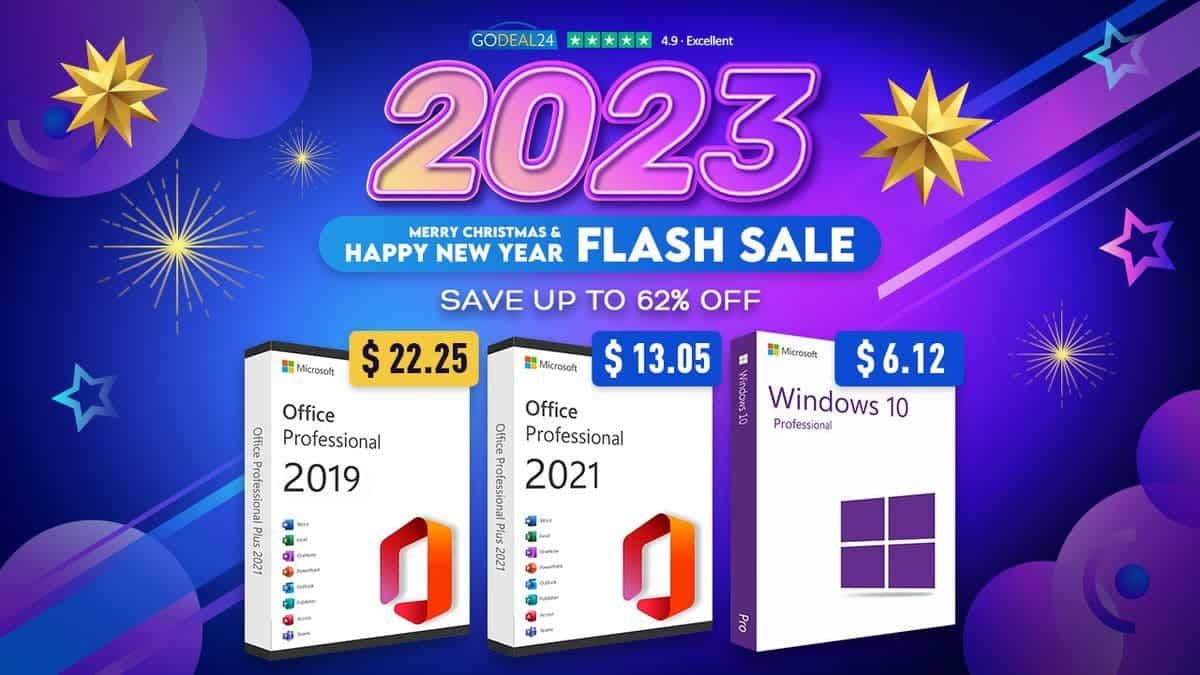 2023 New Year Sale savings on Office 2021 Pro, Windows 10, and More Computer Tools!