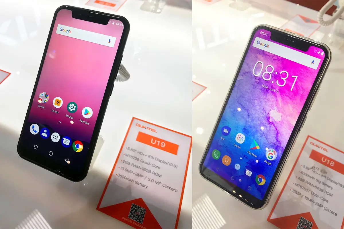 OUKITEL introduced two new models at the MWC 2018