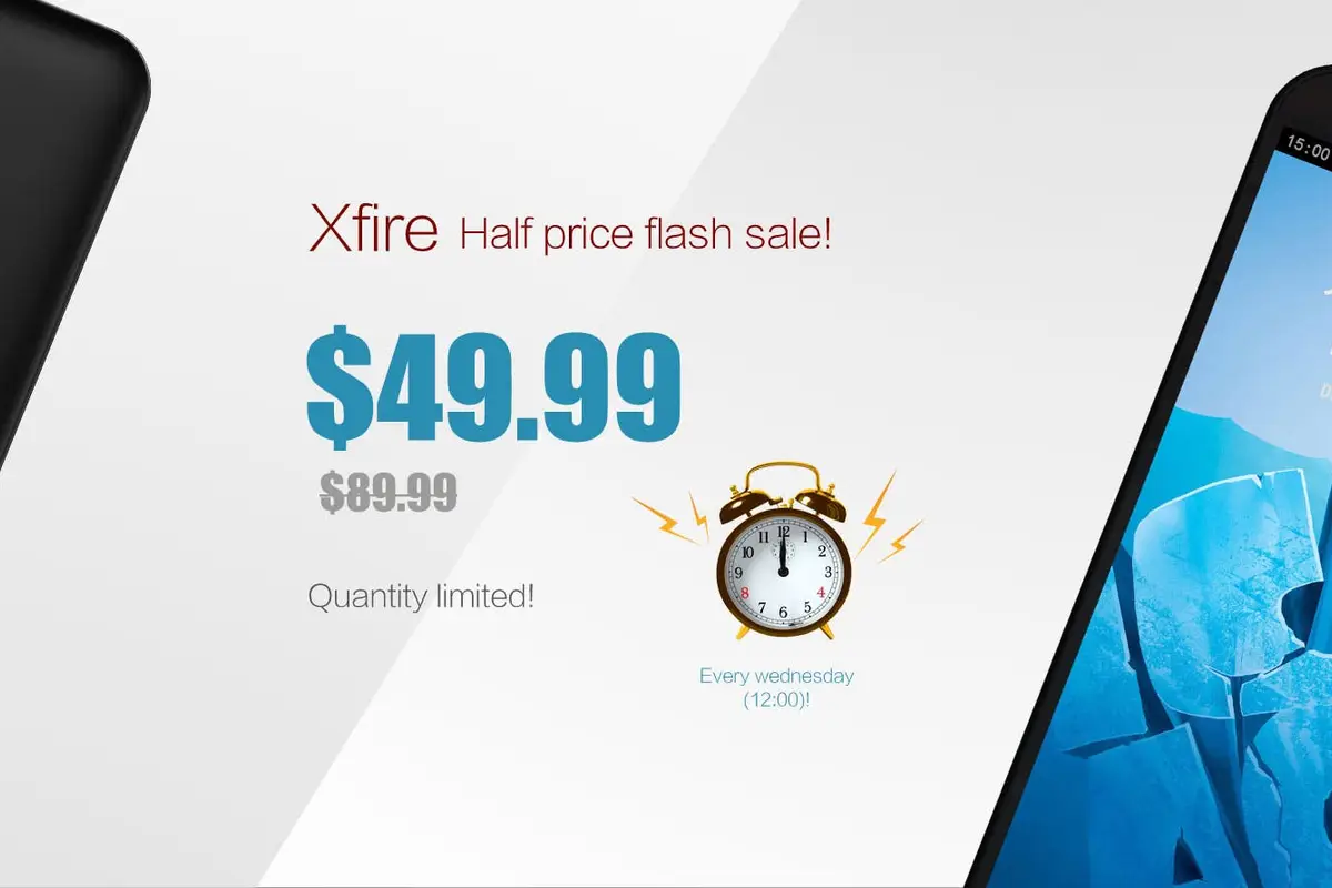 Bluboo Xfire flash sale slashes phone price in half, Wednesdays only