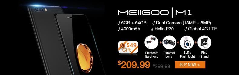 Meiigoo M1 with 6GB RAM on sale at $209.99 with $49 Gift Bag