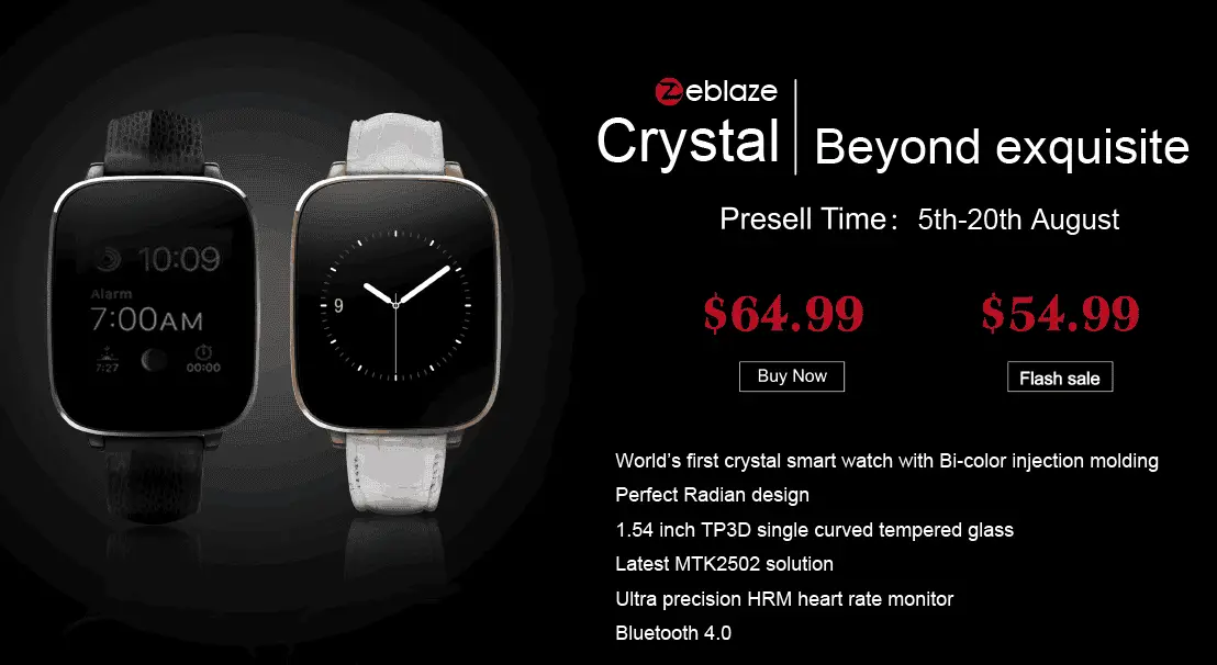 Deal: Zeblaze Crystal smartwatch available for $54.99