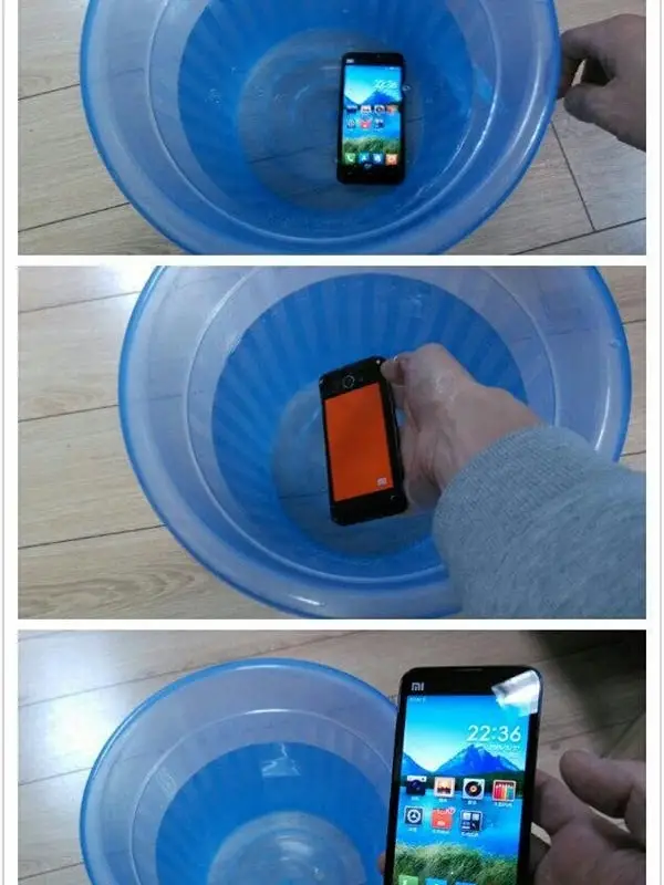 Xiaomi experimenting with waterproof nano coating?