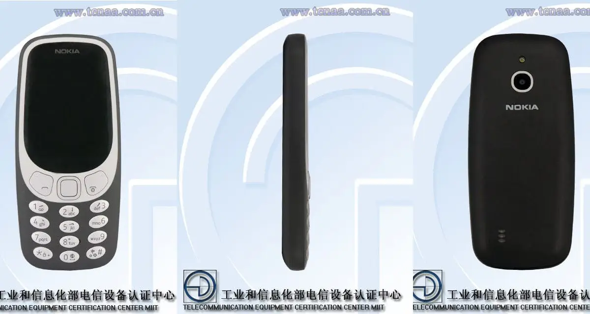 4G Nokia 3310 Gets Certified By TENAA
