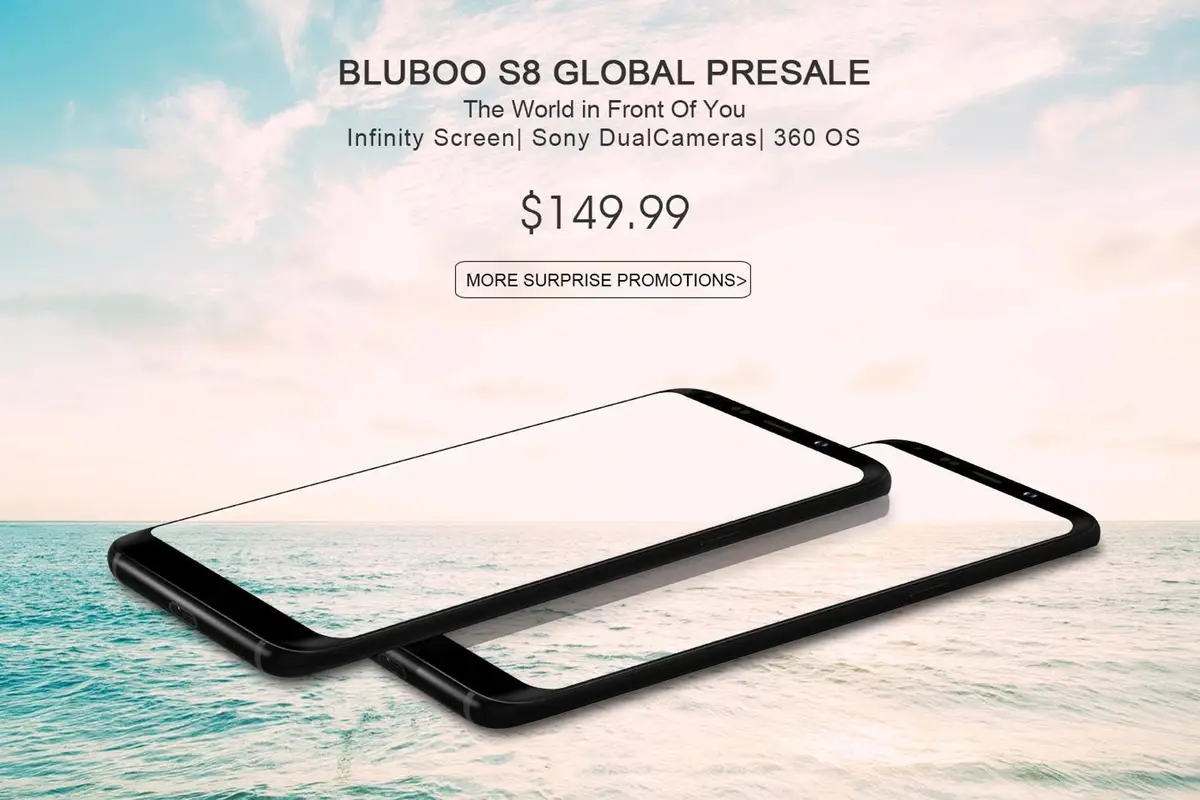 BLUBOO S8 Presales Kick off with 50% Discount and Giveaways