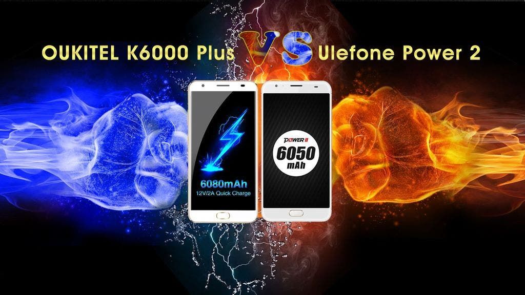 Video : Oukitel K6000 Plus fights with Ulefone Power 2