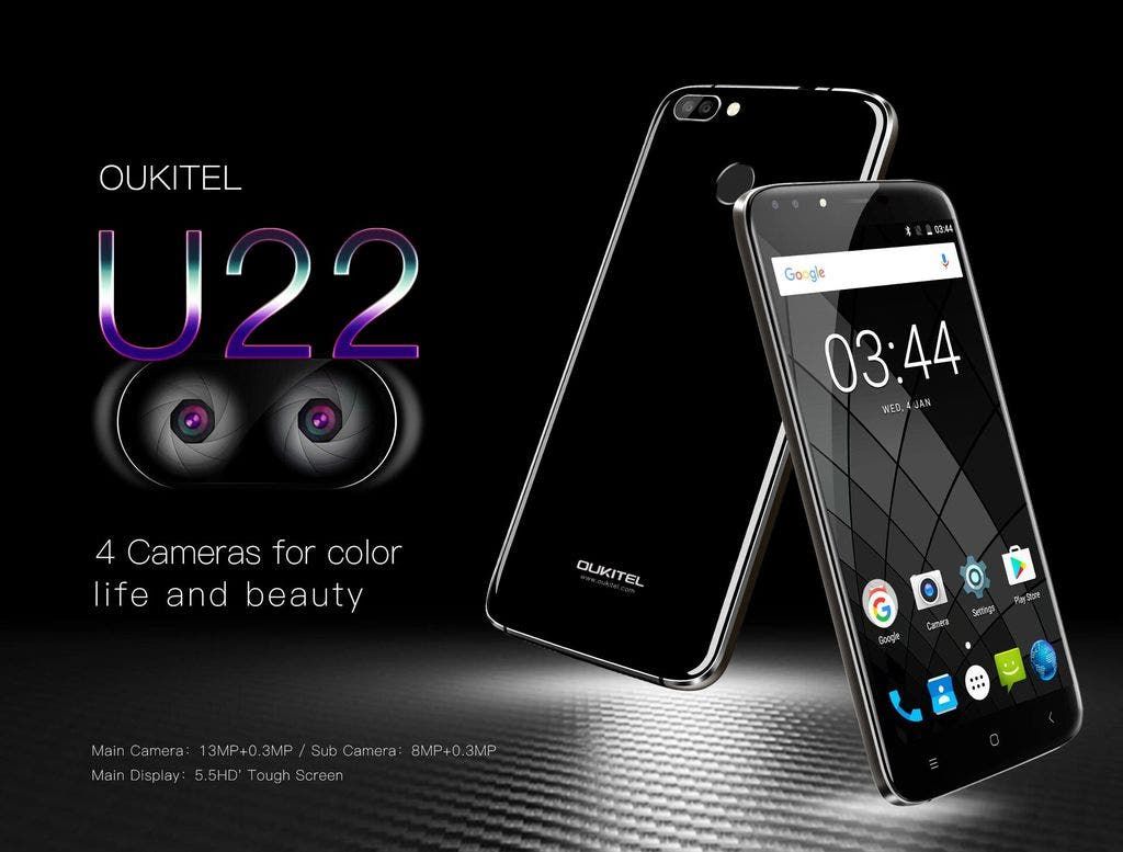 Oukitel U22 with 4 cameras is going to be released soon