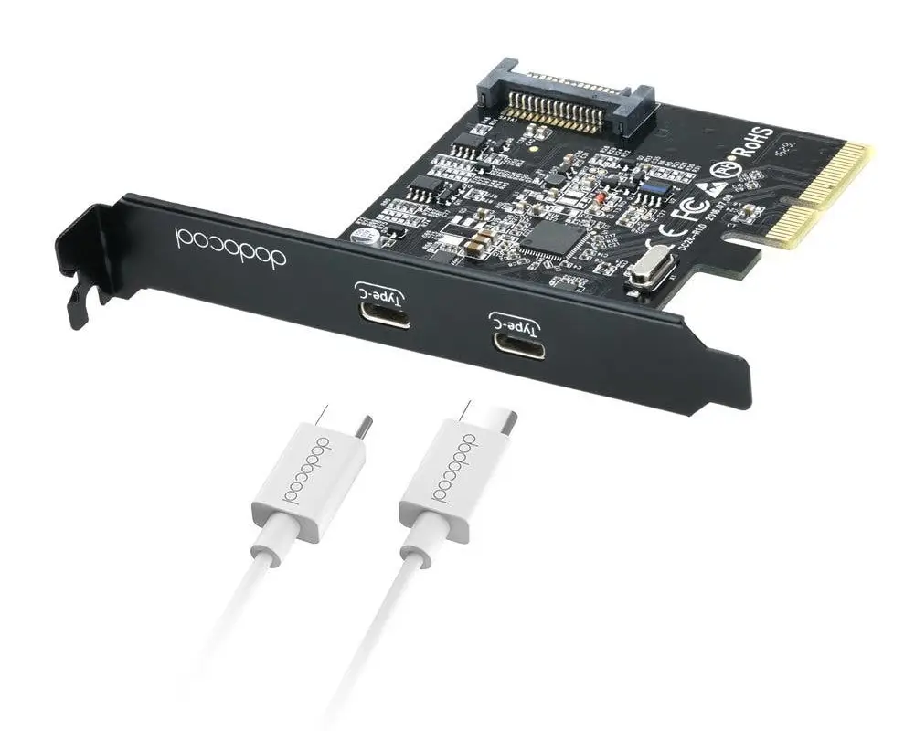 Dodocool DC26 PCI-Express Card to USB 3.1 Type-C port now on Sale