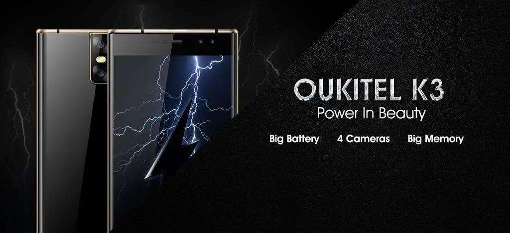 Dual curved designed Oukitel K3 coming soon