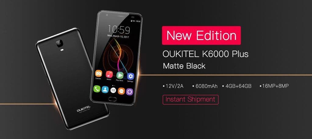 Oukitel K6000 Plus gets new Matte Black edition and software upgrade