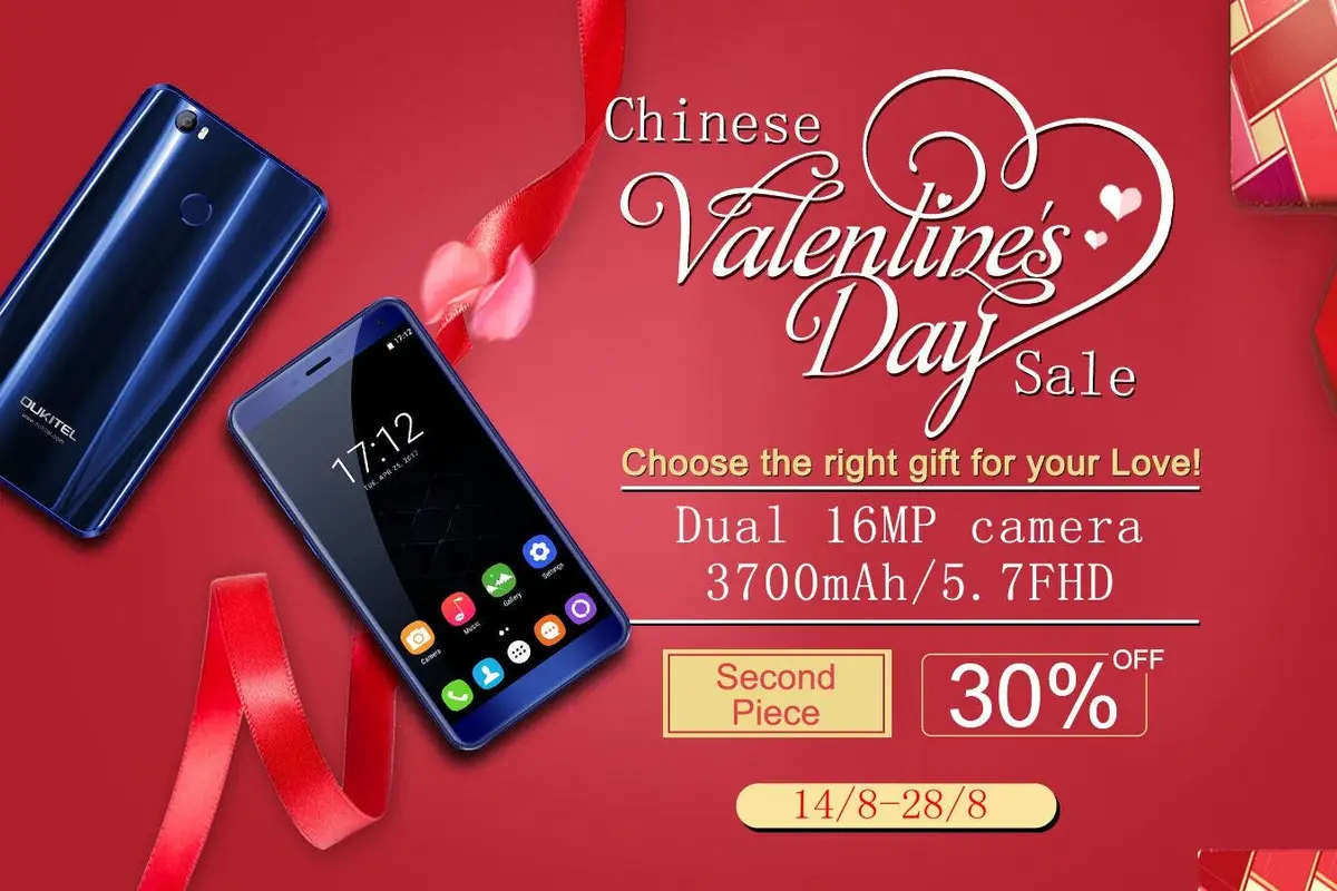 Get a second OUKITEL U11 Plus at 30% Off for Chinese Valentine's Day
