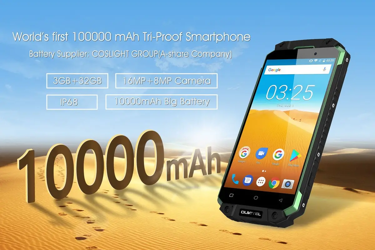 OUKITEL K10000 MAX Official 3D video released, it'll come with top quality batteries