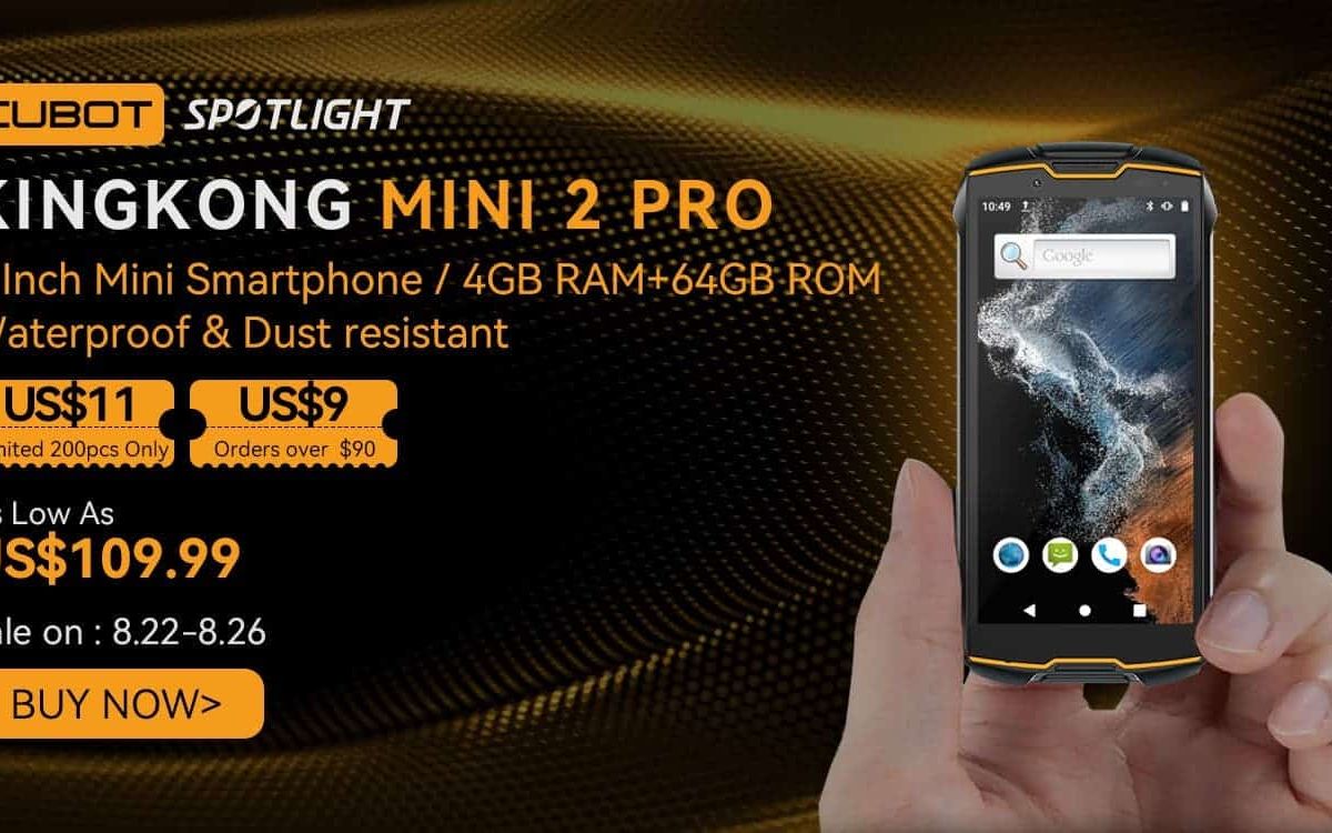 Mini rugged phone Cubot KingKong Mini2 Pro goes on sale at $109.99 (limited offer)