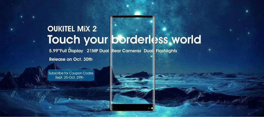 Oukitel Mix 2 vs Xiaomi Mi Mix 2 detailed specs comparison