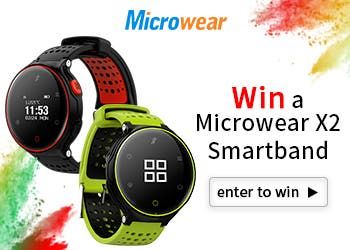 Giveaway: Win a Microwear X2 IP68 Smartband with 180 days Standby time