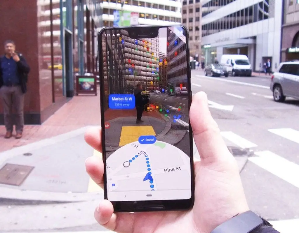 Google Maps in augmented reality will even better guide you in the city