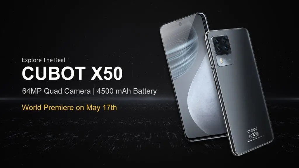 Cubot X50 with flagship quad cameras hits market for $169.99