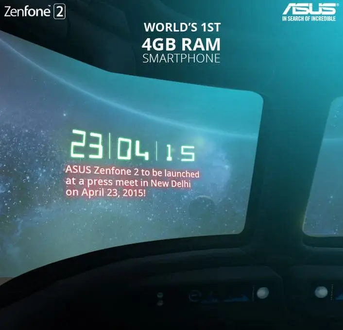 Asus Zenfone 2 will officially launch in India on 23rd April!