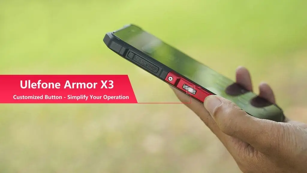 Ulefone Armor X3 shows its customized button