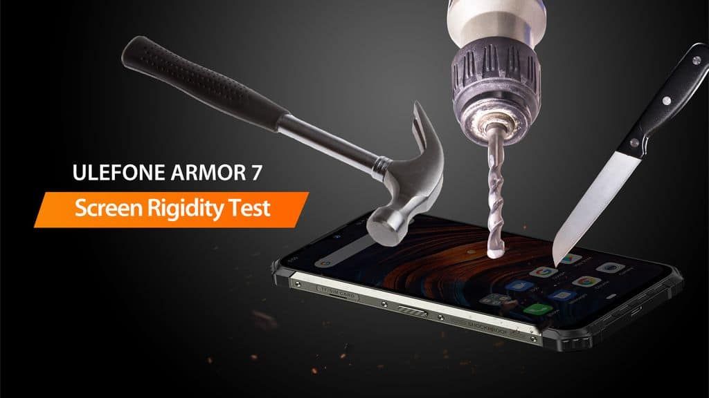 Ulefone Armor 7 screen toughness test video