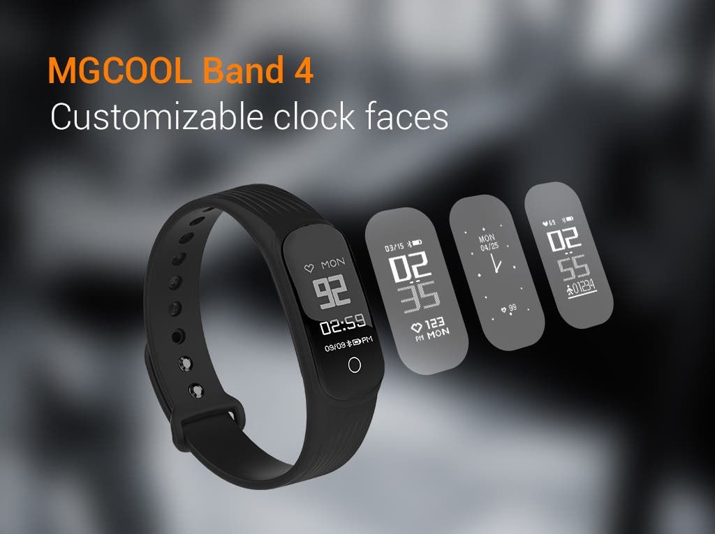 MGCOOL Band 4 to Feature Multiple Clock Faces - Fitbit Charge 2 Style