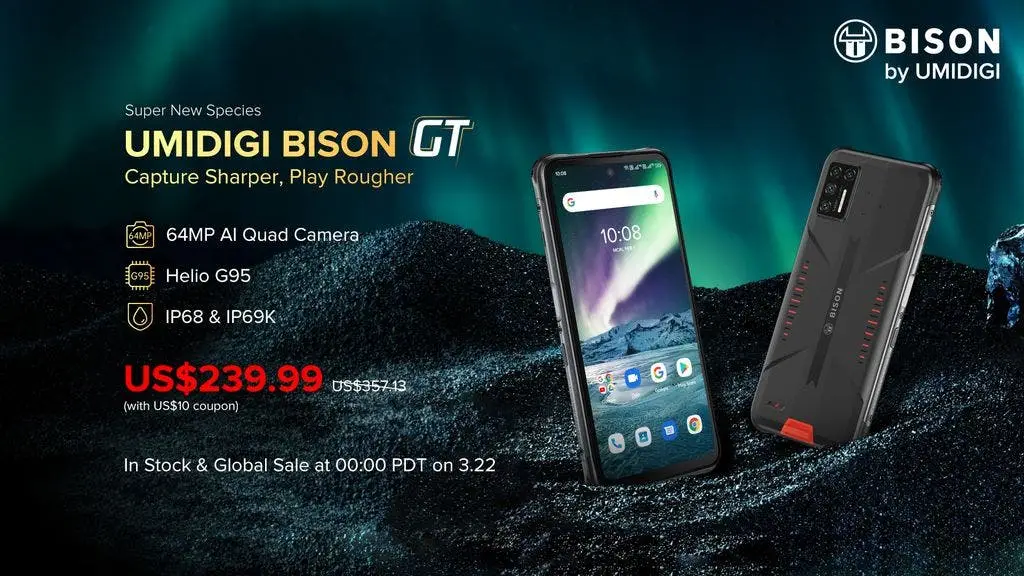 Rugged flagship UMIDIGI BISON GT goes official