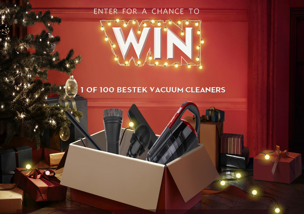 Win one of 100 BESTEK vacuum cleaners in their Xmas giveaway