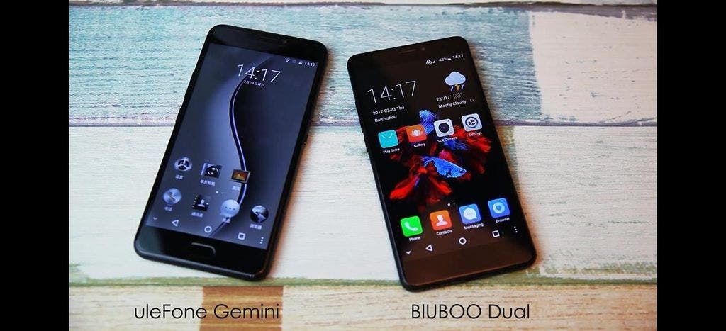 Bluboo Dual vs. Ulefone Gemini comparison video