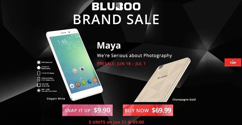 Bluboo S8 with $50 off for the Halloween sale event