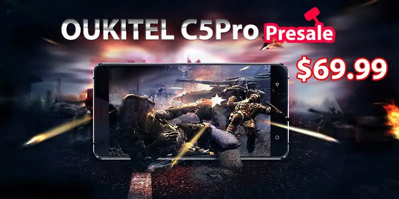 Oukitel C5 Pro available in presales starting today